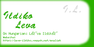 ildiko leva business card